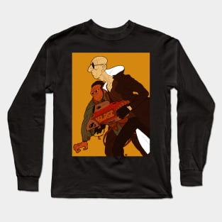 Bald Guy and Doc Chimp Long Sleeve T-Shirt